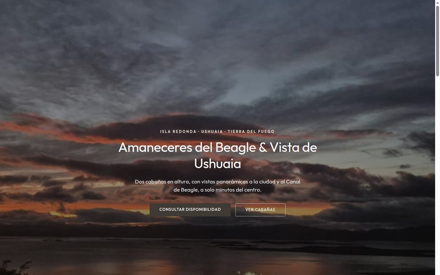 Website of Amaneceres del Beagle & Vista de Ushuaia