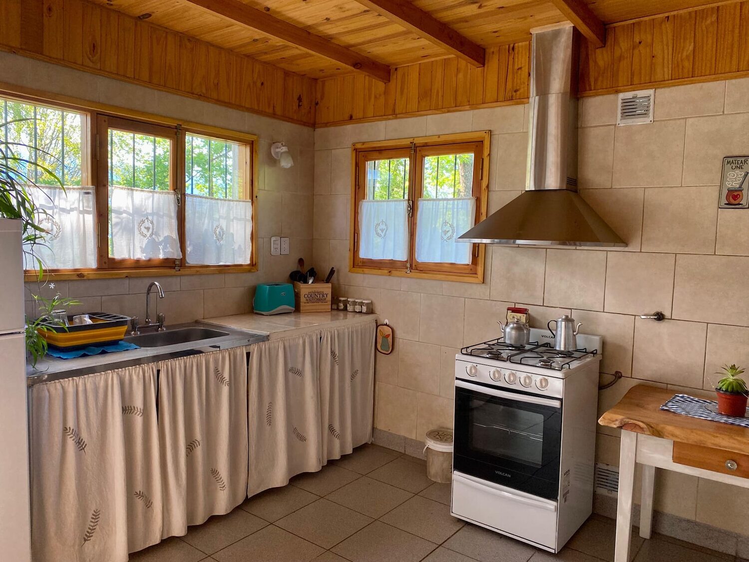 Cocina con horno y anafe