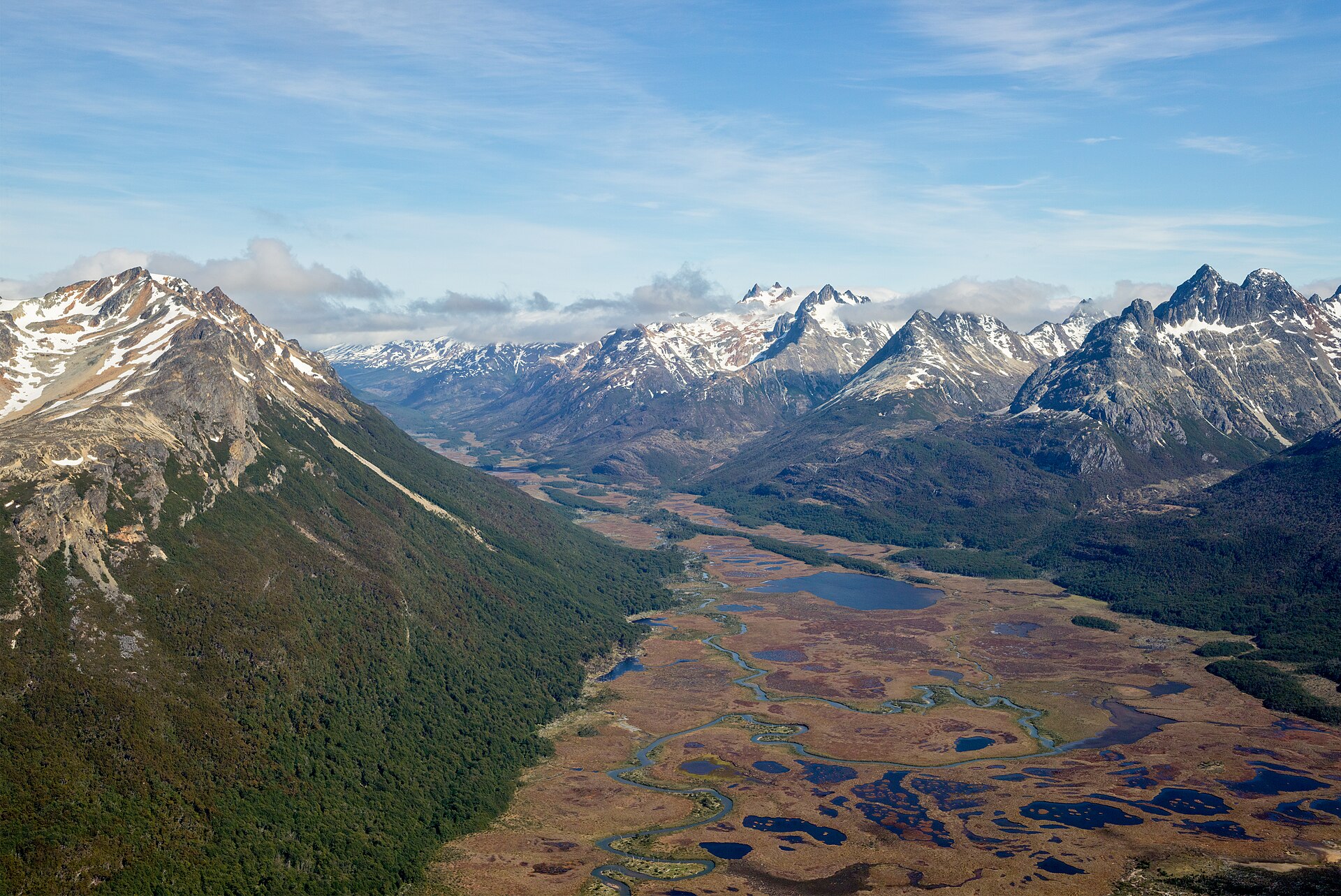Valle Carbajal desde el aire