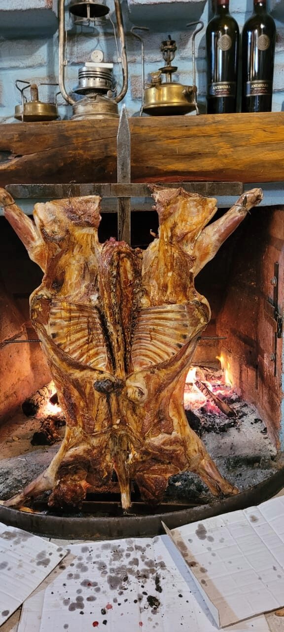Lamb on the spit