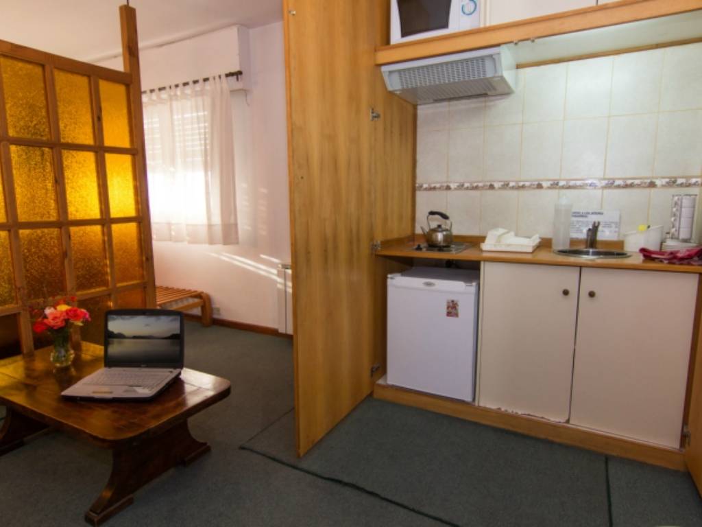 The apartment kitchen