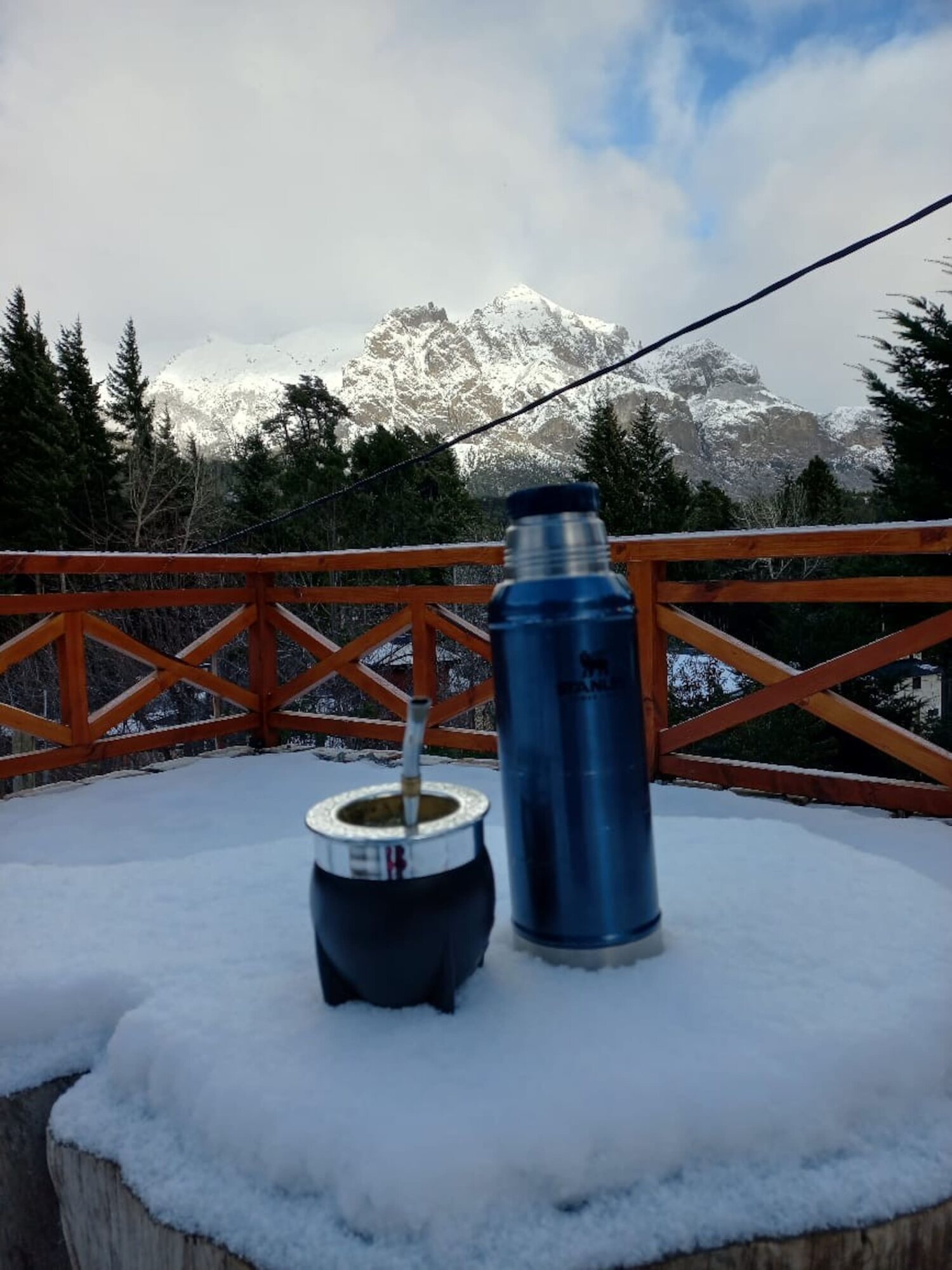 Mate with a view of Cerro López