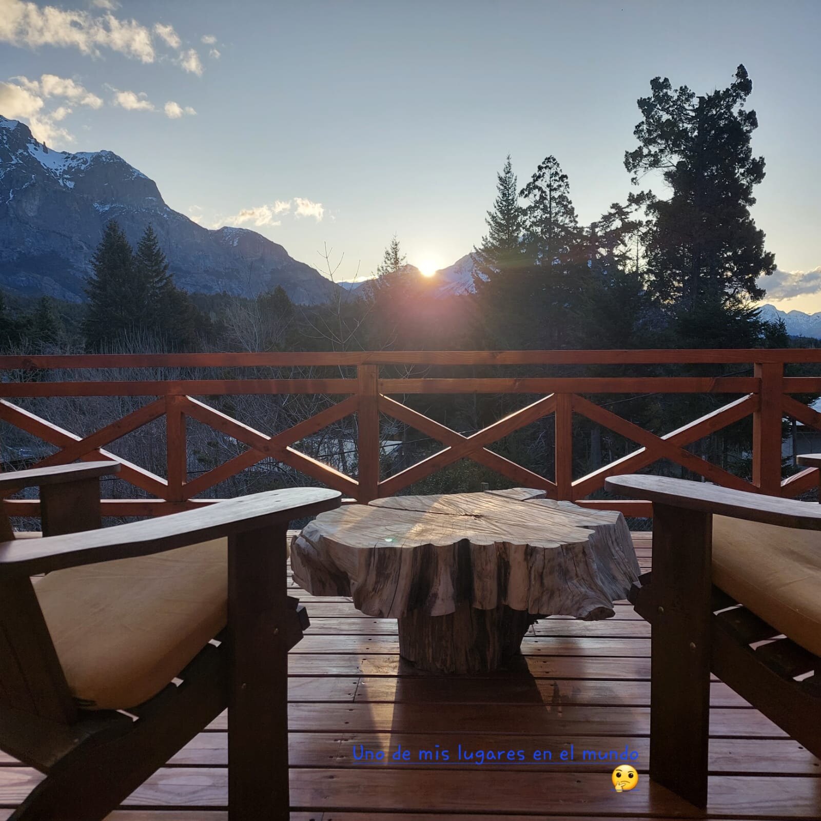 Sunset on the deck