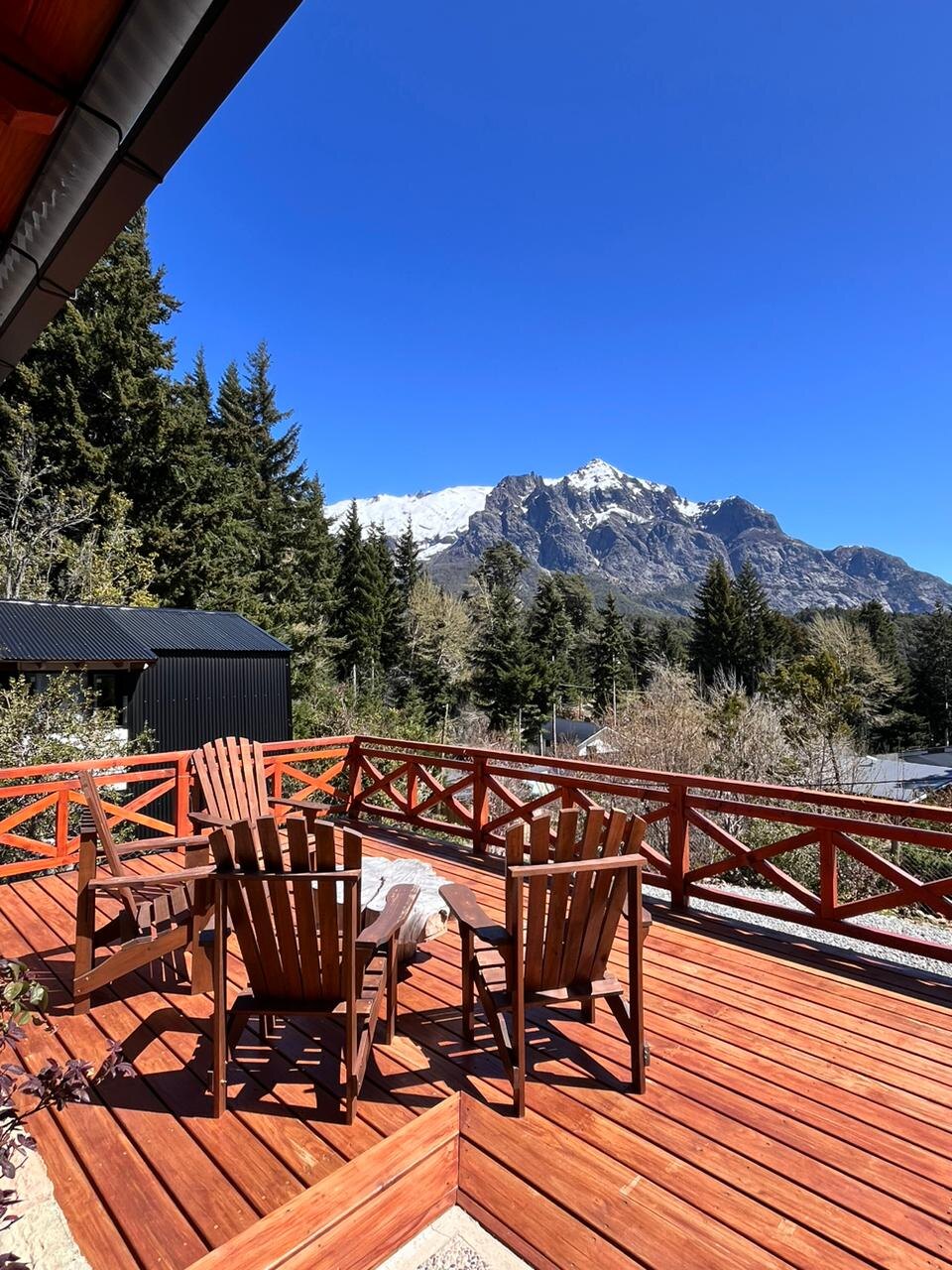 The deck, facing Cerro López