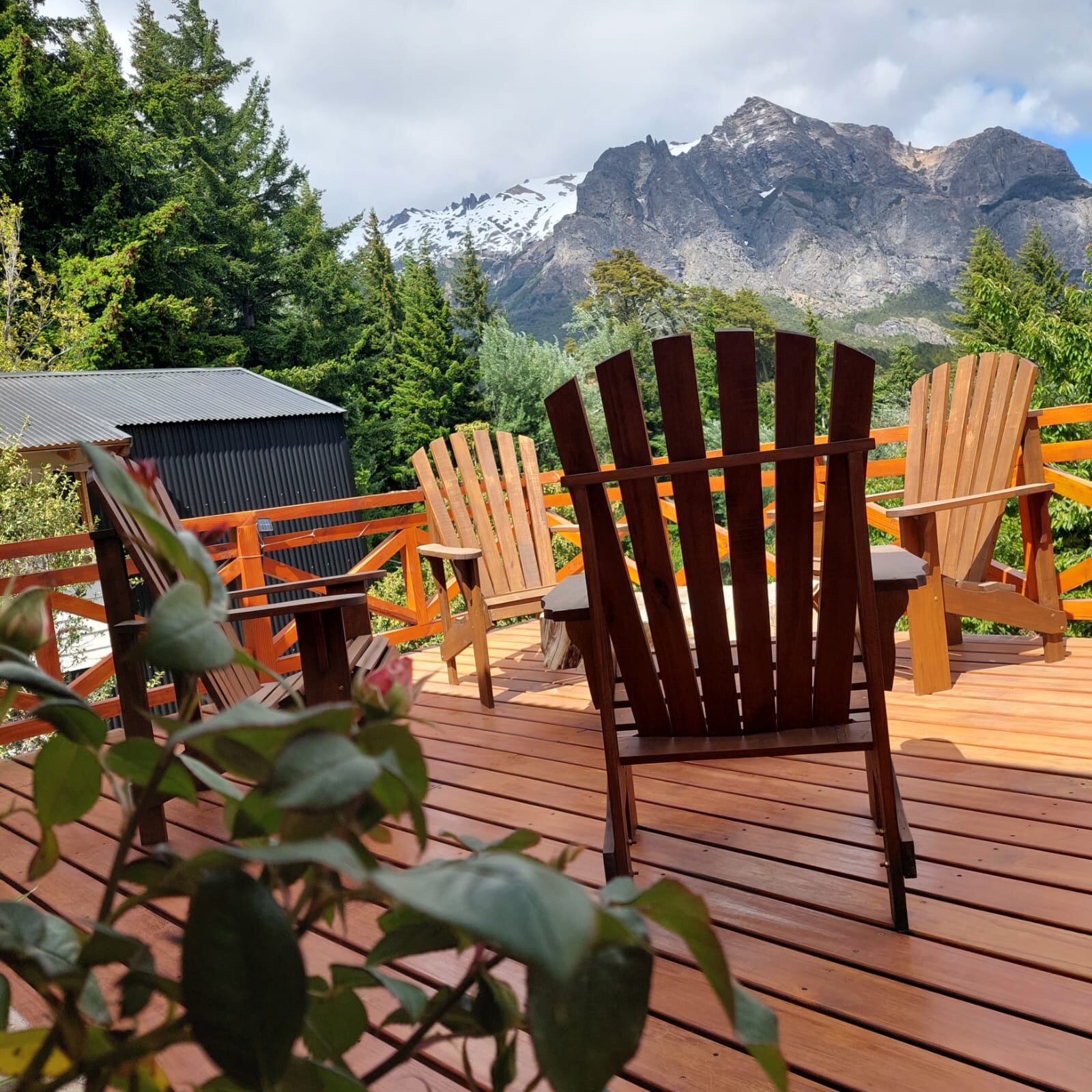 Loungers with a view of Cerro López