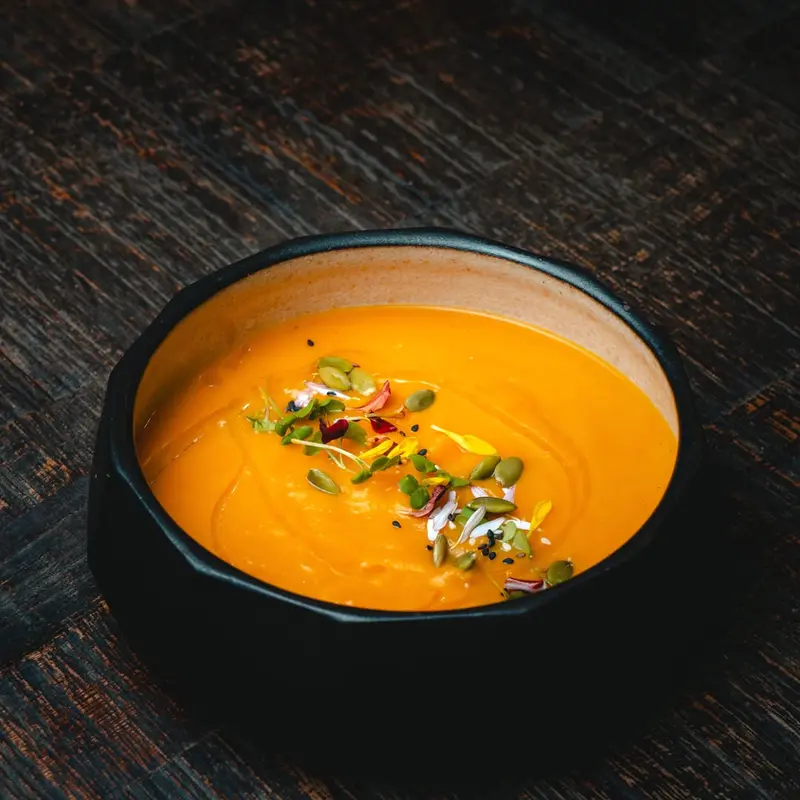 Sopa de calabaza y jengibre