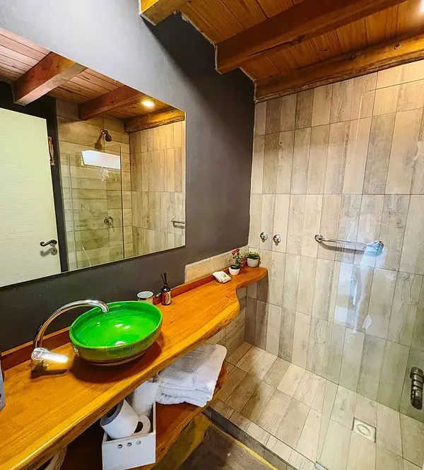 Baño renovado, con ducha