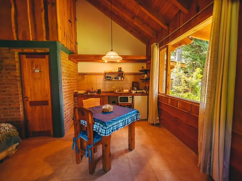 Kitchenette con vista al jardín
