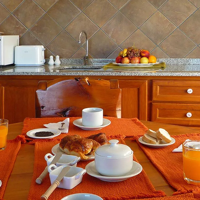 Cocina equipada de un bungalow