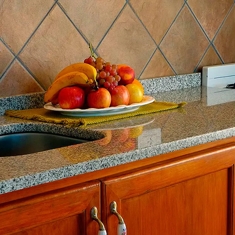 Detalle de la mesada de cocina