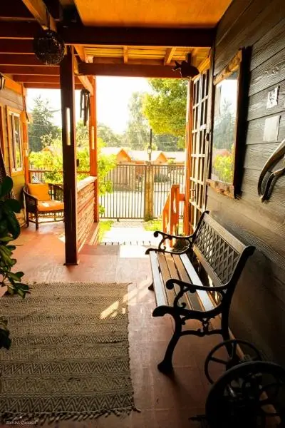 Galería hacia el jardín