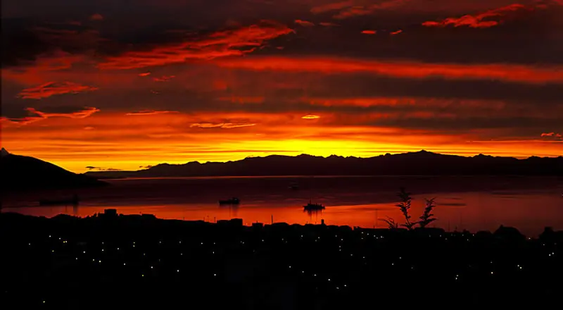 Atardecer en el Canal Beagle
