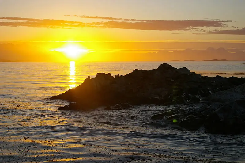 El sol sobre el Beagle