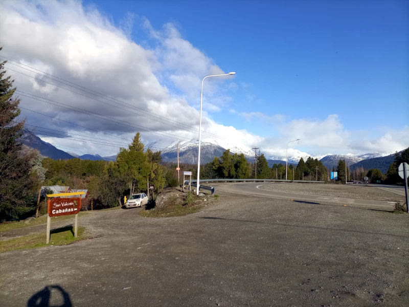 El acceso desde la Ruta 40